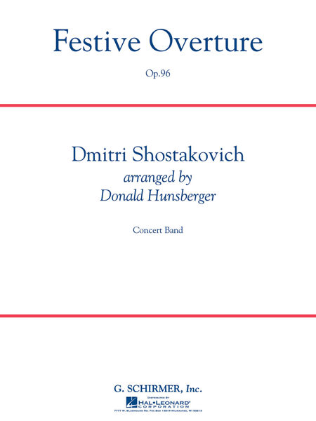 Festive Overture, Dimitri Shostakovich arr David Hunsberger, Concert Band