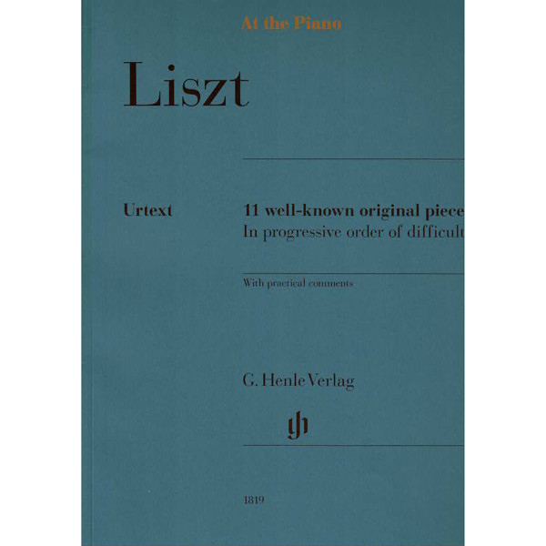 At the piano - Liszt. 11 well-known original pieces, Piano solo
