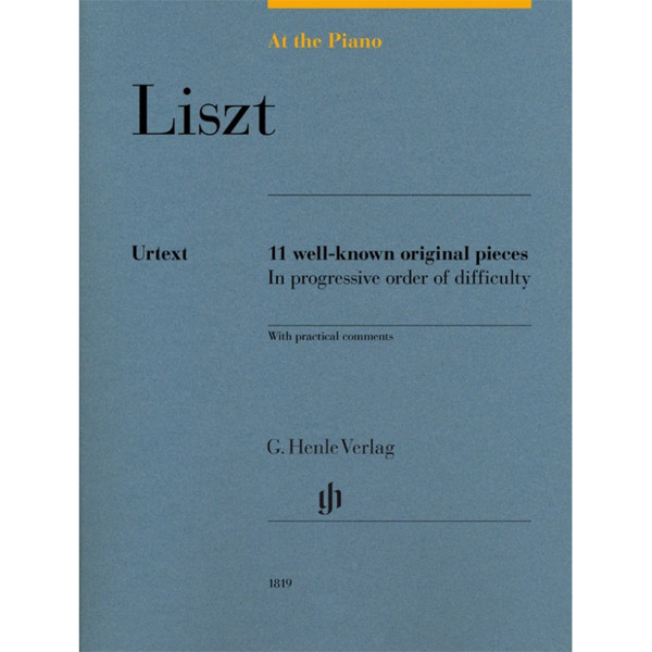 At the piano - Liszt. 11 well-known original pieces, Piano solo