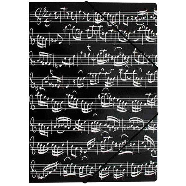 Notemappe - (File with elastic band) Sheet music Black