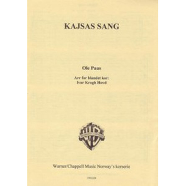 Kajsas sang Paus SATB Ole Paus arr Ivar Krogh Hovd