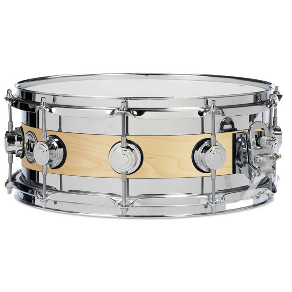 Skarptromme DW Edge Maple/Brass SO 14x5 Chr. Hwd