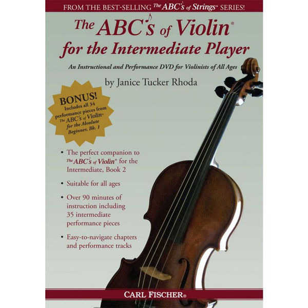 The ABC's of Violin for the Intermediate.  Janice Tucker Rhonda. DVD