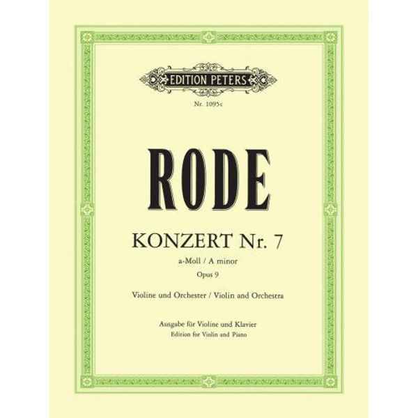 Concerto No. 7 in A - Pierre Rode Violin and Piano