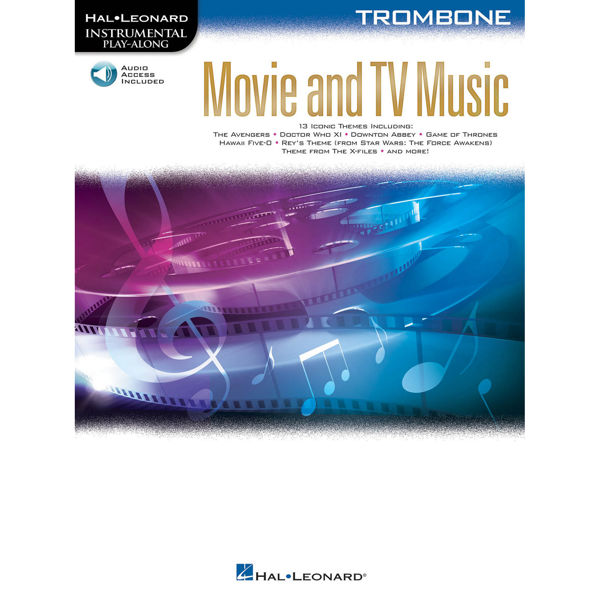 Movie and TV Music - Trombone (Book/Online Audio) Hal Leonard Instrumental Play-Along
