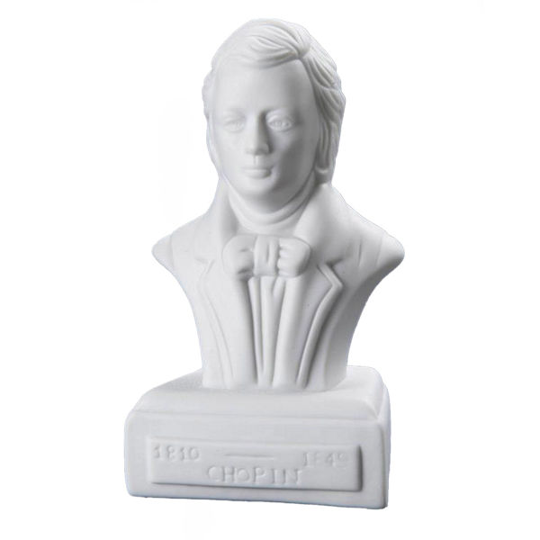 Statuette Composer Chopin Porselen