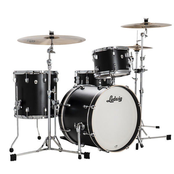 Slagverk Ludwig NeuSonic Downbeat 20 Shell Pack, Black Velvet