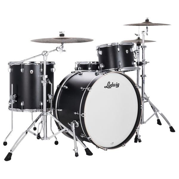 Slagverk Ludwig NeuSonic Pro Beat 24 Shell Pack, Black Velvet