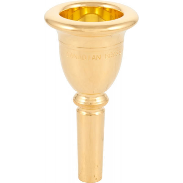 Munnstykke Tuba Perantucci Canadian Brass MB-64 (F) Goldplated