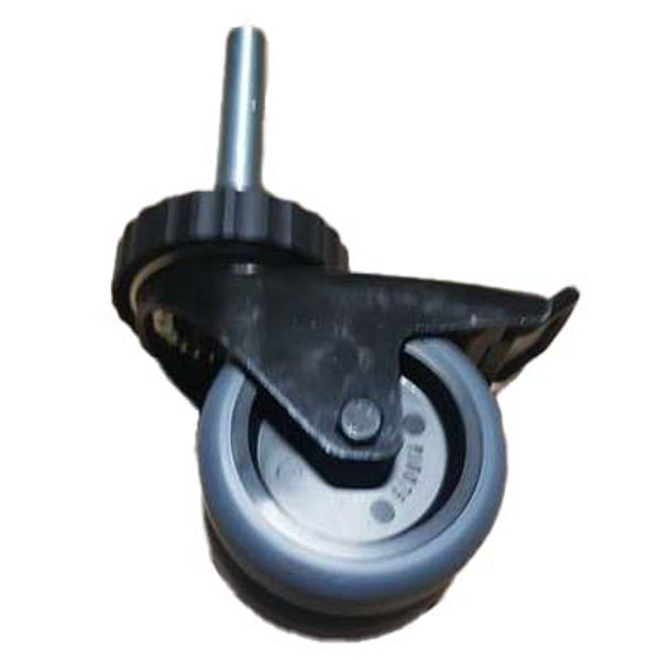 Paukehjul Adams PBW03, Caster Wheel w/Double Break, 75mm, M16 x 90mm