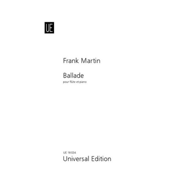 Ballade, Frank Martin. Flute and Piano.