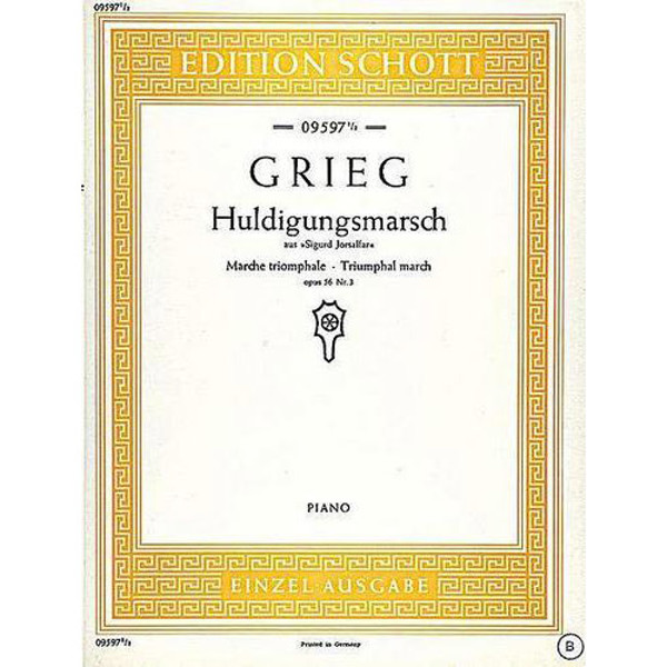 Huldigungsmarsch / Triumphal March, Op.56 No.3, Grieg - Piano