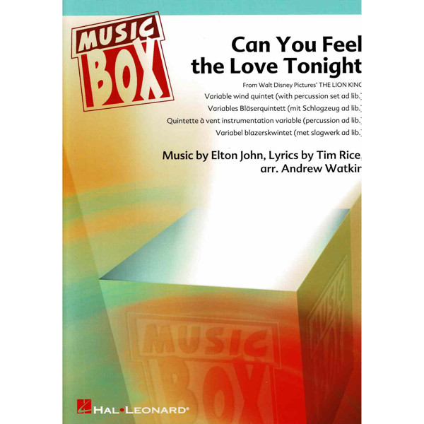 Can You Feel the Love Tonight, Elton John/Tim Rice arr Andrew Watkin - Flexible wind/brass Quintet