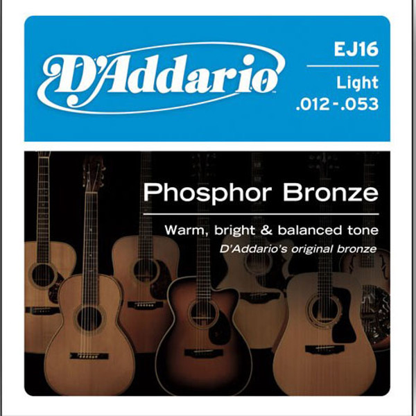 Gitarstrenger Akustisk D'Addario EJ16 Bronze Light