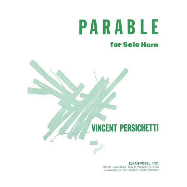 Parable 8 for Solo Horn, Opus 120, Vincent Persichetti