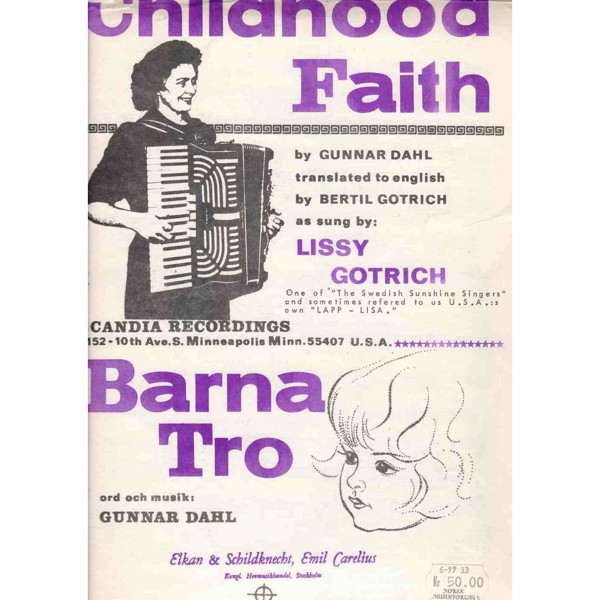 Childhood faith and barna trio - accordion