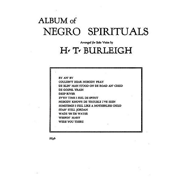 Album of Negro Spirituals - Solo Voice (High)