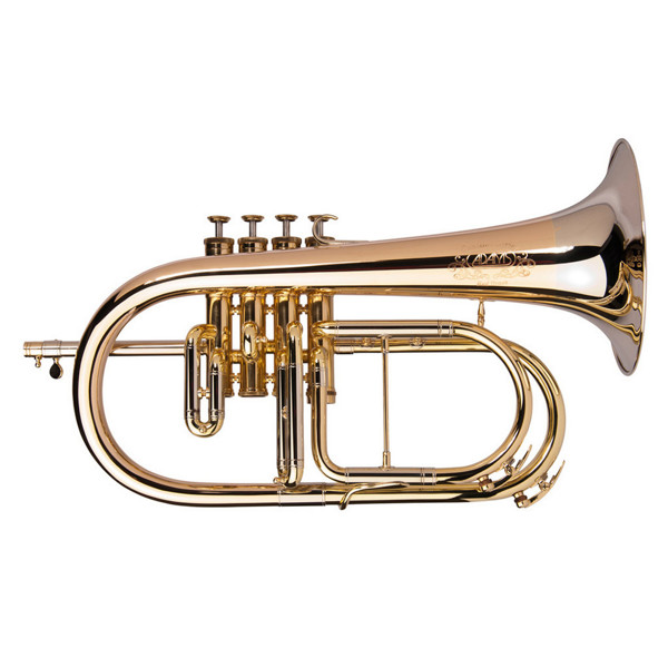 Flygelhorn Adams F4, Red Brass + Nickel Silver, 160mm/ML10,5mm/0.45, Lacquer