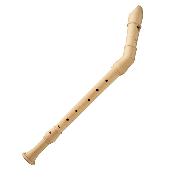 Blokkfløyte Tenor Moeck Rondo 2450 Baroque, Maple wood, Double holes, Bent neck