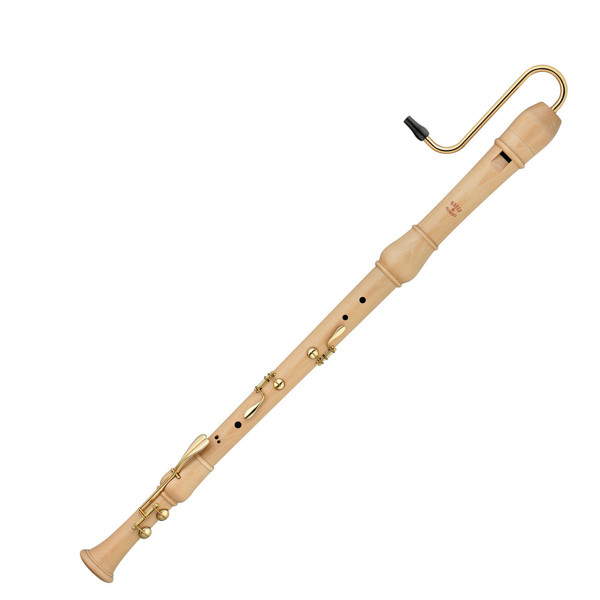 Blokkfløyte Bass Moeck Rondo 2520 Baroque, Natural Maple wood, Double Keys