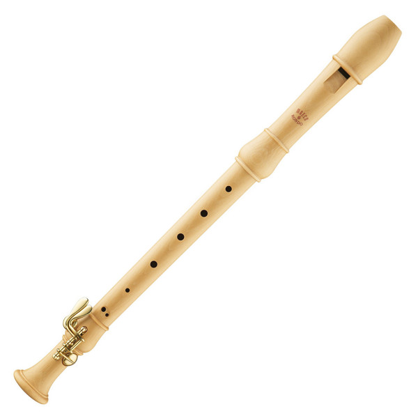 Blokkfløyte Alt Moeck Rondo 3320 German, Natural Maple wood, Double Keys