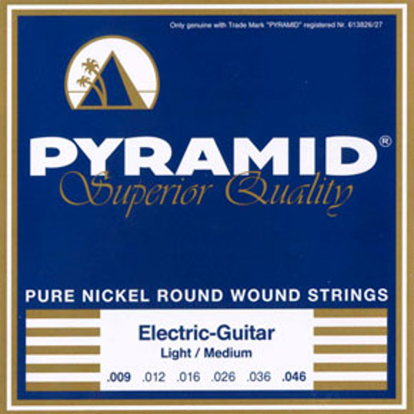 Gitarstrenger Elektrisk Pyramid Pure Nickel Round Wound .008-.038