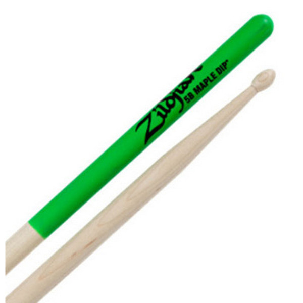 Trommestikker Zildjian Green Dip 5BMG, Maple, Wood Tip