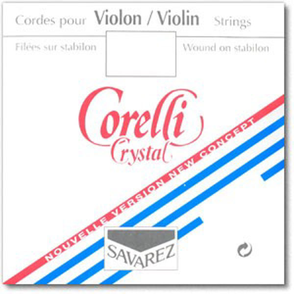 Fiolinstreng Corelli Crystal 1E medium plain steel løkke
