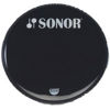 Stortrommeskinn Sonor Black w/Sonor Logo, Single Ply, 18