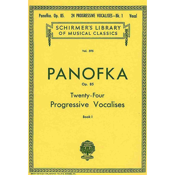 24 progressive vocalises - Op. 85 for trumpet, Panofka