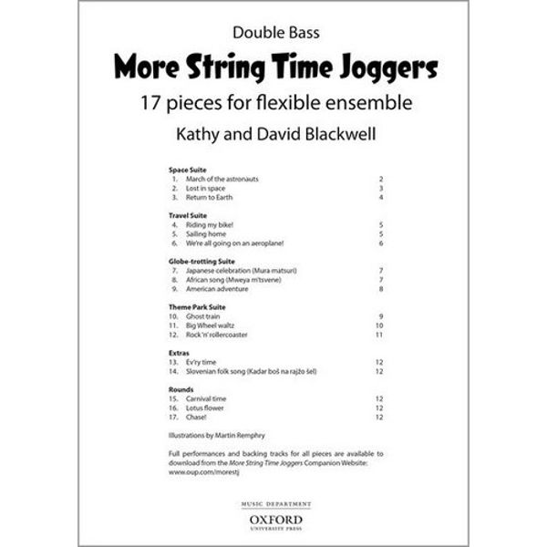 More String Time Joggers, Double Bass book with CD, Blackwell