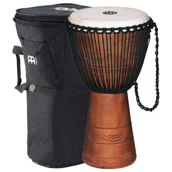 Djembe Meinl ADJ2-L, Large Wood w/Rope Tuning 12, Inkl. Bag