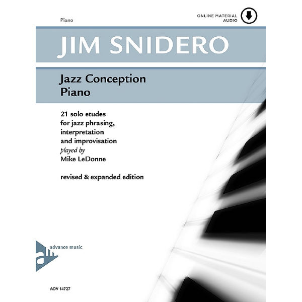 Jazz Conception Piano & Piano Arrangements, Jim Snidero. 21 Solo Etudes