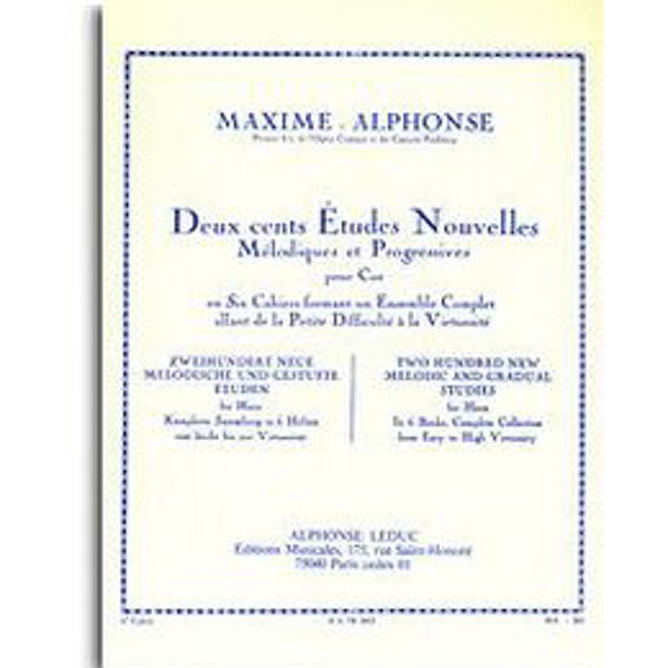 Two Hundred New and Gradual Studies for Horn Vol. 6 - Maxime-Alphonse