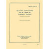 4 Variations Sur Un Theme De D. Scarlatti, Marcel Bitsch, Trumpet and Piano