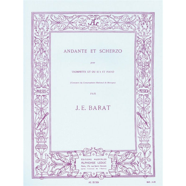 Andante et Scherzo - J. E. Barat. Trumpet og piano