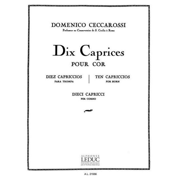 10 Caprices, Ceccarossi. Horn