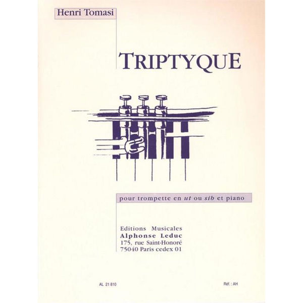 Henri Tomasi: Tryptique Trumpet and Piano