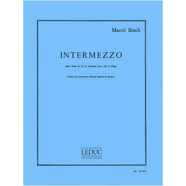 Intermezzo, Marcel Bitsch, Tuba in C or Tenor Horn Bb and Piano