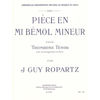 Piece En Mib Mineur, Josepth Guy Ropartz, Tenor Trombone and Piano