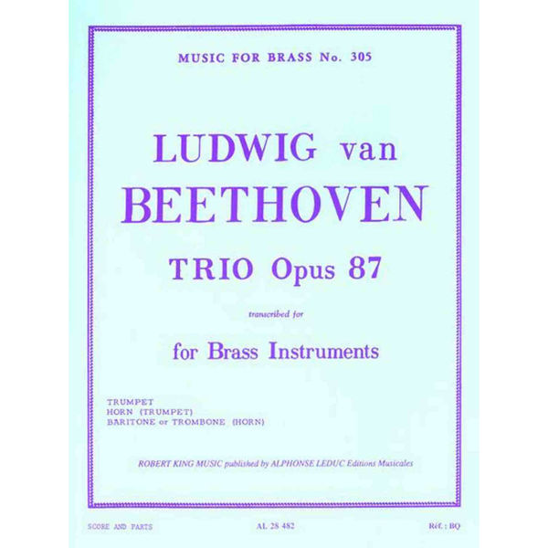 Ludwig Van Beethoven: Trio, Op. 87 (Brass Instruments)