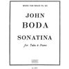 Sonatina for Tuba and Piano, John Boda. Score