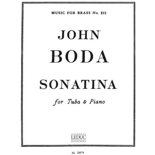 Sonatina for Tuba and Piano, John Boda. Score