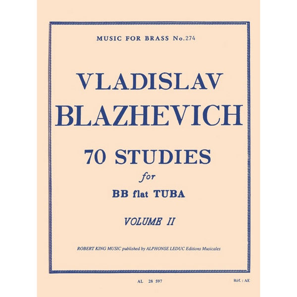 Blazhevich 70 studies for Tuba Bb vol 2