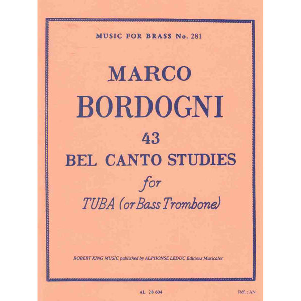 Bordogni 43 Bel Canto Studies for Tuba or Bass Trombone
