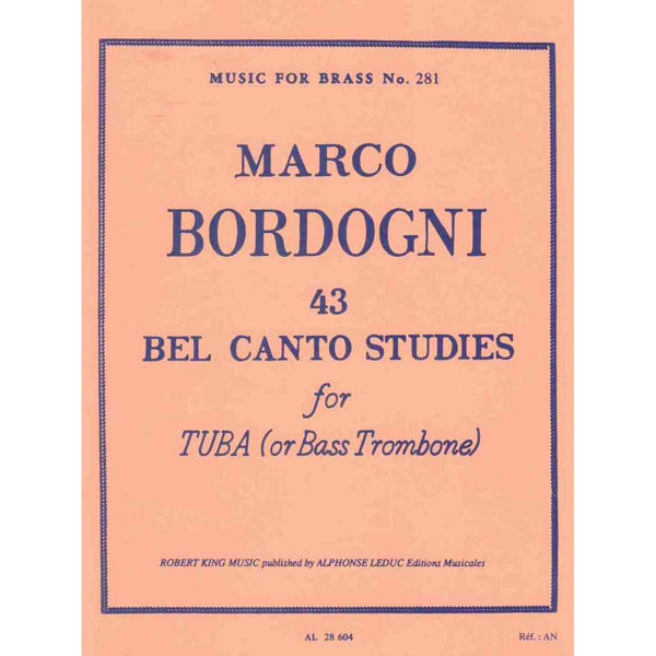 Bordogni 43 Bel Canto Studies for Tuba or Bass Trombone