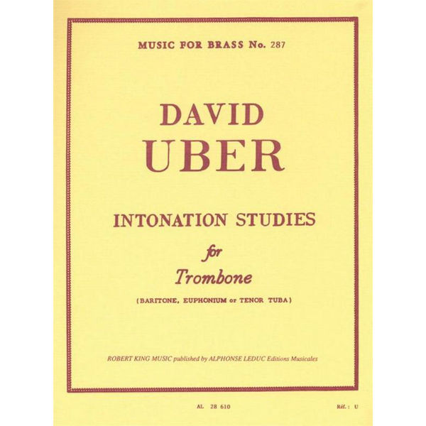 Intonations Studies, Trombone. David Uber