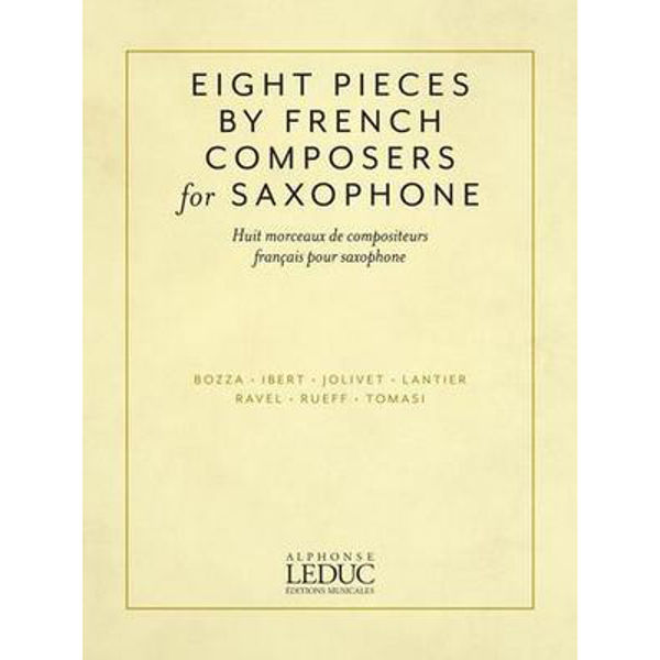 Eight Pieces by French Composers, Alto Saxophone and Piano