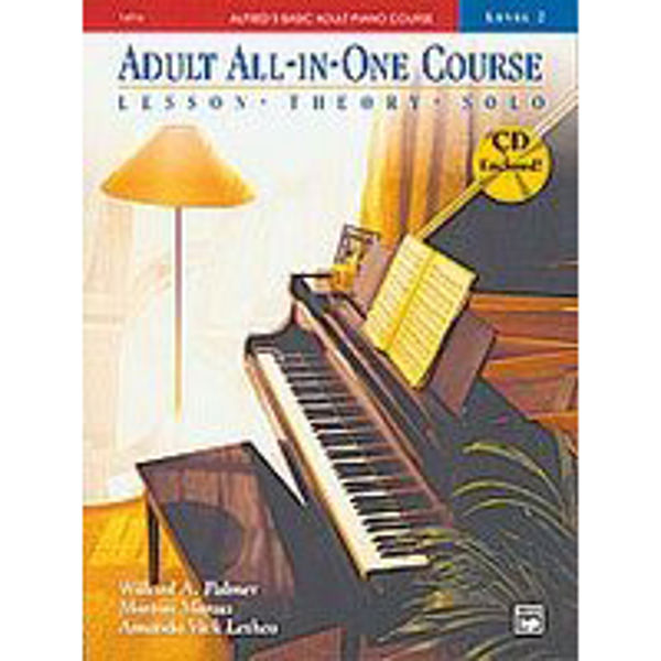 Alfreds Basic Piano Adult All-in-One Course Lesson Bk/CD 2