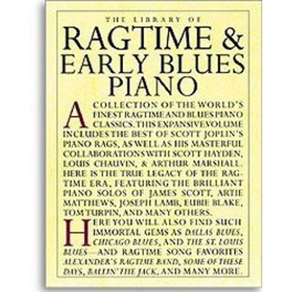 Ragtime & Early Blues Piano